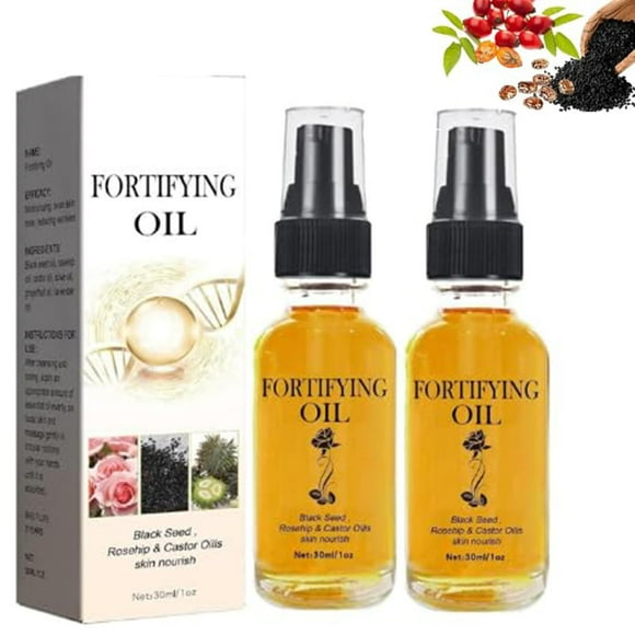 Sérum facial Lilinas, aceite de ricino, aceite de semillas negras, aceite de rosa mosqueta