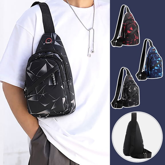 breaise Small Sling Bag Crossbody Backpack Over the Shoulder Bag for Men Women Travel Outdoors Lightweight Chest Pack