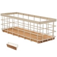 thumbnail image 4 of AURARMLET White Iron Storage Basket 1-Pack 10.05x3.75x3.55in for Kitchen and Bathroom Shelf Organization, 4 of 8
