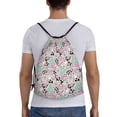 thumbnail image 4 of Defioc West Cowgirl Disco for Drawstring Backpack Sports Gym Bag for Women Men Children Adult Sackpack Yoga Bag for Wet Swimming,Gym,and Workout Gear -Medium, 4 of 8