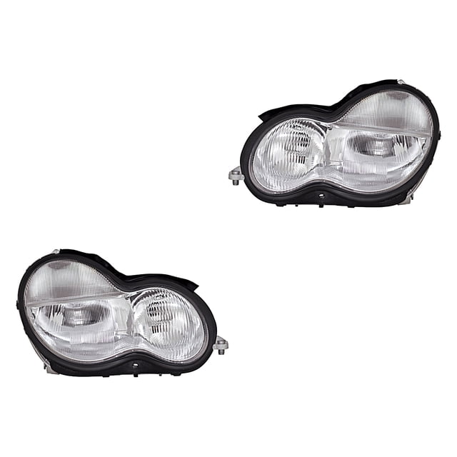 Par de Faros Eléctrico P/Halog DEPO C230 2002 Mercedes-Benz