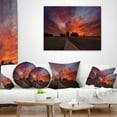 thumbnail image 3 of Designart Pathway to Fairy Autumn Sky - Landscape Printed Throw Pillow - 16x16, 3 of 4