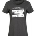 thumbnail image 3 of Instant Message - She Doesn't Beg, Force, or Chase; She Prays, Works, & has Faith - Women's Sleeveless Shift Dress, 3 of 6