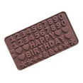 thumbnail image 4 of Windfall 2Pcs Digital Letter DIY Silicone Chocolate Mould Candy Baking Mold Cookies Cake Decorating Moulds, 4 of 6