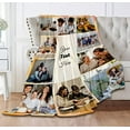 thumbnail image 5 of Customized Photo Collage Blanket-Wedding Blanket. Soft Fleece Throw Blanket, Personalized Picture Blanket. Gift for Wedding, Christmas, Birthday & Anniversary.(Photo Blanket- 07, 50" X 60") A Blankets, 5 of 5