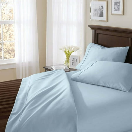 Better Homes & Gardens 400 Thread Count Solid Egyptian Cotton True Grip Bedding Sheet (Best Brand Of Egyptian Cotton Sheets)