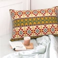 thumbnail image 4 of Zufioo Aztec Print Double-Sided Throw Pillow Cover, Pillow Protector Home Decor - With Hidden Zipper, Suitable for Bedroom, Living Room, Car Interior-20"x30", 4 of 6