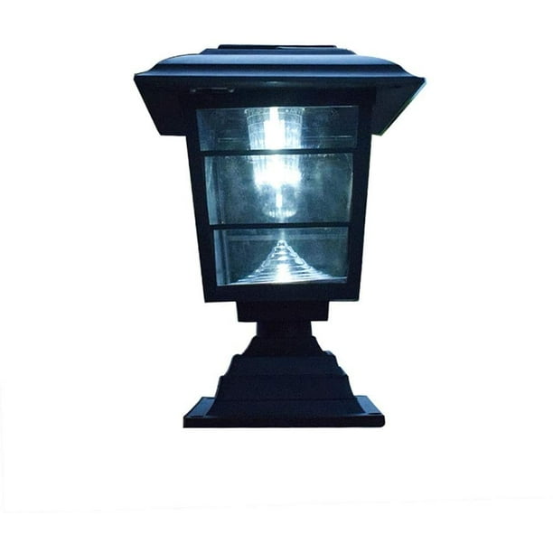 TD® Lampe de pilier solaire imperméable lampe solaire de colonne