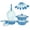 Blue, variant on 12Pcs Non Stick Cookware Set Cooking Pot Set With Lid For All Hob (Pink)