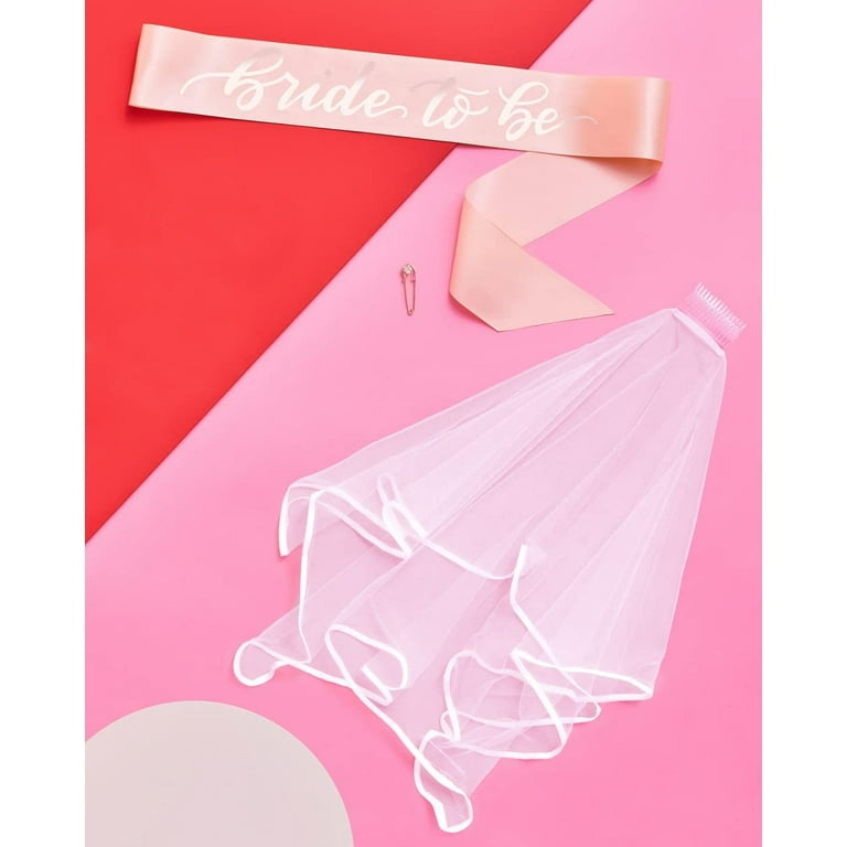 Bride To Be - Bachelorette Party Veil Gift/Pink & Gold Cute Bach Bridal  Shower Decorations - Yahoo Shopping