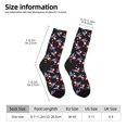 thumbnail image 4 of Goofa Surfing Santa Printed Men's Crew Socks, Soft Durable Breathable Moisture-Wicking with Odor Control Cotton socks, 4 of 9
