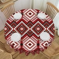 thumbnail image 1 of LNWH Boho Tribal Art Round Tablecloth, Resistant Wrinkle Resistant Washable Tablecloth, 60in, 1 of 8