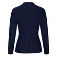 thumbnail image 4 of Olyvenn Womens Tunic Tight High Neck Sweater Raglan Sleeve Long Sleeve Blouse Twisted Knit Stylish Solid Tees Stand Collar Turtleneck Winter Tops Formal Comfy Slim Fit Casual Pullover Blue 10, 4 of 5