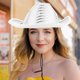 thumbnail image 4 of unbranded Sombrero De Fiesta Plateado Con Sequin Para Mujer Estilo Vaquero, 4 of 8