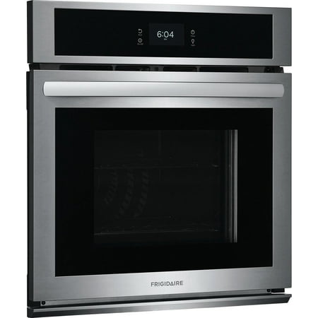 Frigidaire - 27" Built-in Single Electric Wall Oven with Fan Convection - Stainless Steel
