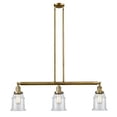 thumbnail image 3 of Innovations Lighting 213-S Canton Canton 3 Light 39" Wide Linear Chandelier - Brass, 3 of 7