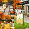 thumbnail image 1 of Bandera del jardín de Acción de Gracias con diseño de girasol y calabaza - Decoración navideña exterior para porche, jardín o patio, 1 of 6