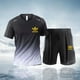 thumbnail image 2 of 2024 Nueva ropa deportiva para hombre, ropa de fitness, ropa para correr, conjunto casual de camiseta + pantalones cortos, ropa deportiva para correr transpirable, conjunto para hombre, 2 of 5