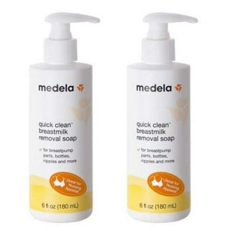 (2 Pack) Medela Quick Clean Breastmilk Removal Soap, 6 fl