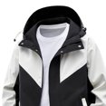 thumbnail image 4 of DPTALR Men's Solid Color Jacket,Long Sleeve Zipper Pockets,Beige, XXXL, 4 of 7