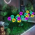 thumbnail image 3 of Callipe 2 Pcs Solar Halloween Light Long-lasting Waterproof Outdoor Decorative Scary Skull Eyeball Lights with Stake Easy Installation Frightening Decor Lights for Halloween Yard, 3 of 8