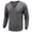 Gray, variant on Men's Henley Shirt Long Sleeve Waffle Knit Thermal Underwear Pullover Casual Slim Fit Lightweight Button Down Tops