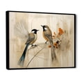 thumbnail image 2 of Designart "Simplistic Exotic Birds On Limb I" Birds Of Paradise Floater Framed Canvas Art Print, 2 of 5