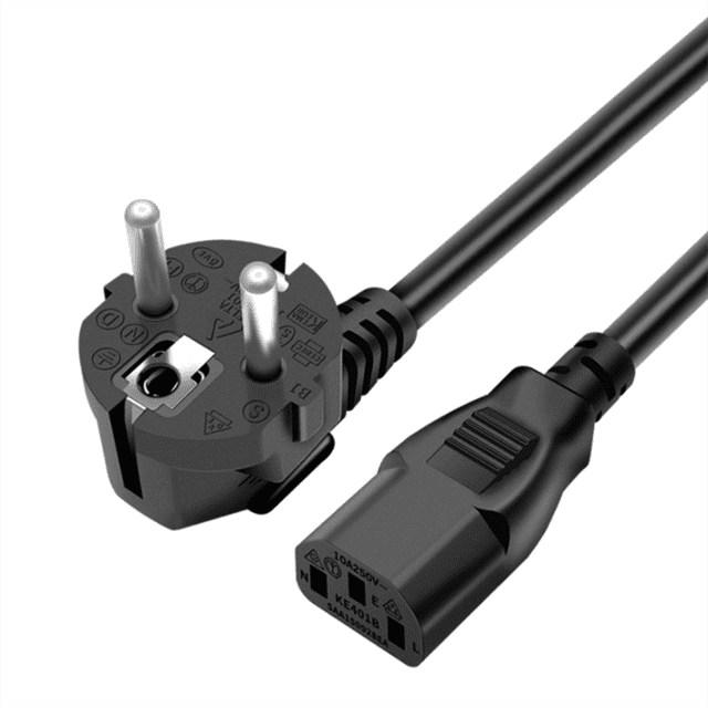 Cable de alimentación estándar europeo de cobre puro VDE con conector IEC C13 Cable de alimentación oso de fresa Hogar