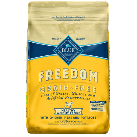 Blue Buffalo Freedom Grain Free Natural Adult Healthy Weight Dry Dog Food, Chicken, (Best Way To Gain Healthy Weight)