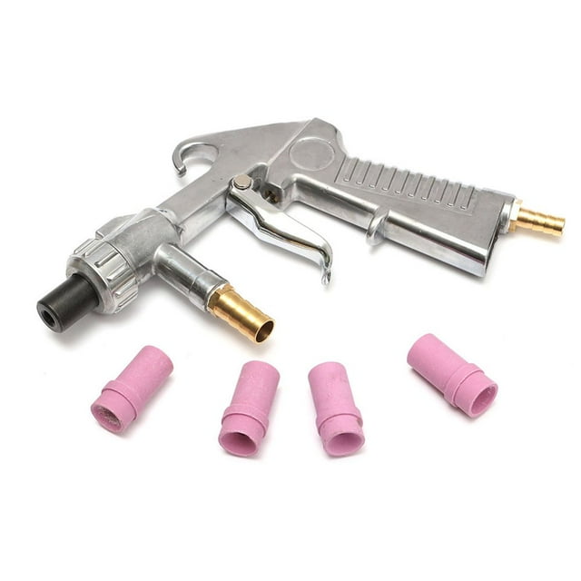 EASTIN Sandblaster Air Siphon Feed Blast Gun Metal Ceramic Tip Sand Blasting Tool Kit