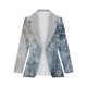 thumbnail image 2 of Gibobby Blazer de mujer casual chamarra elástica para mujer con cuello de solapa para trabajo y oficina(A,XL), 2 of 5