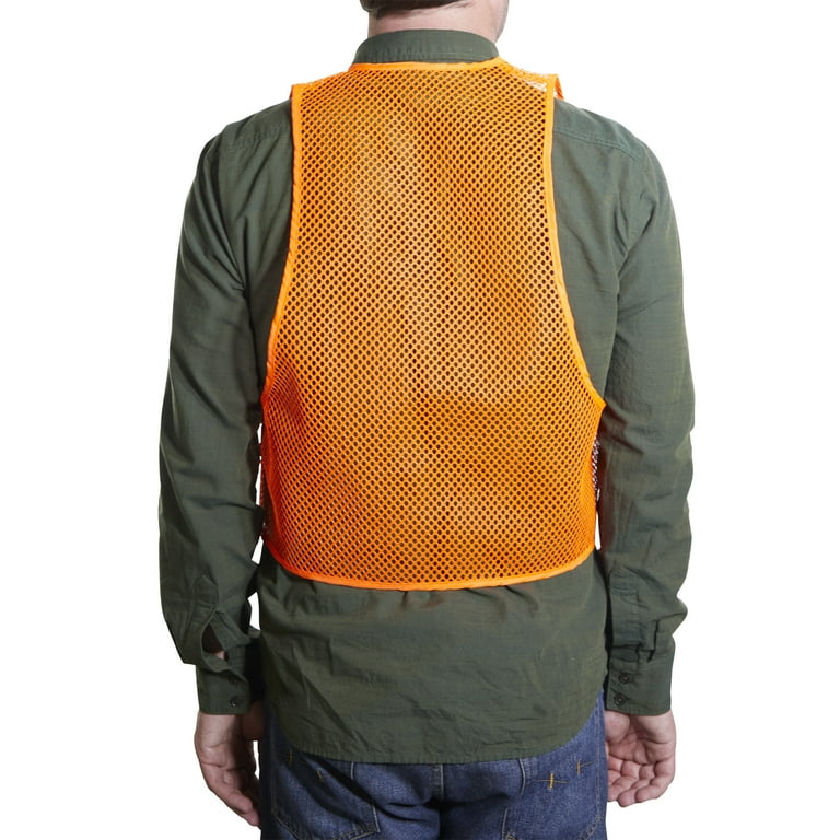 Allen Company Mesh Hunting Vest Quiet Lightweight One Size Fits Most High Visibility Orange