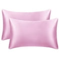 thumbnail image 2 of Satin Pillowcase (2 Pack) for Hair Skin Silk Pillow Case, Queen Size(20x30 inch), 2 of 6