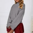 thumbnail image 2 of Wdgfv Casual Pullover Sweater for Women Women's Oversized Knit Pullover Sweater Soft Cozy Comfort Winter Fall Daily, 2 of 5
