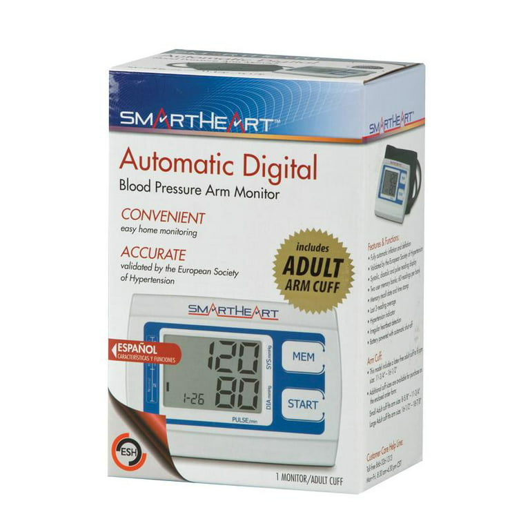 SmartHeart Arm Blood Pressure Monitor