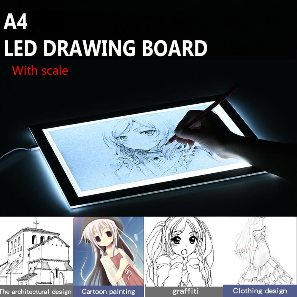 TableRe A5 LED Drawing Tablet Thin Art Stencil Drawing Board Light Box Tracing Table Pad, 3 Level Brightness for Artists Drawing Sketching Animation