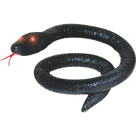 Black Snake with Light Eyes Halloween Decoration
