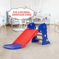 thumbnail image 3 of Kids Slide for Indoor and Outdoor, Freestanding Slide for Toddler Playground Slipping Slide Climber Toy Playset with Basketball Hoop & Ball, 3 of 5