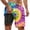 D-Yellow, variant on Letdown Men's Swim Trunks with Compression Liner Swim Shorts Print Stretch Breathable Swimming Trunks Swim Suits with Pockets