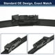 thumbnail image 4 of 1 Par de 24"+18" Limpiaparabrisas Frontales para Mazda CX-5 CX-9 17-23 Juego de Limpiaparabrisas Top-Lock, 4 of 6