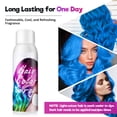 thumbnail image 5 of Temporary Hair Color Spray For Kids Women Men, Blue 1-Day Hair Color Dye Spray, Fast Dyeing Washable Hair Dye for Cosplay Party DIY Christmas Halloween (Blue, 3.4Oz), 5 of 10