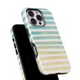 thumbnail image 6 of DesignSkinz Scratch-Resistant Hard Slim Case Compatible with iPhone 11 (Compatible with MagSafe) - Green WaterColor Ombre Stripes, 6 of 9