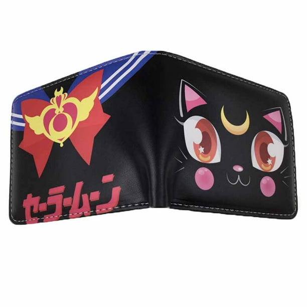 Cartera Sailor Moon Luna Cat con personajes de anime de piel sintética