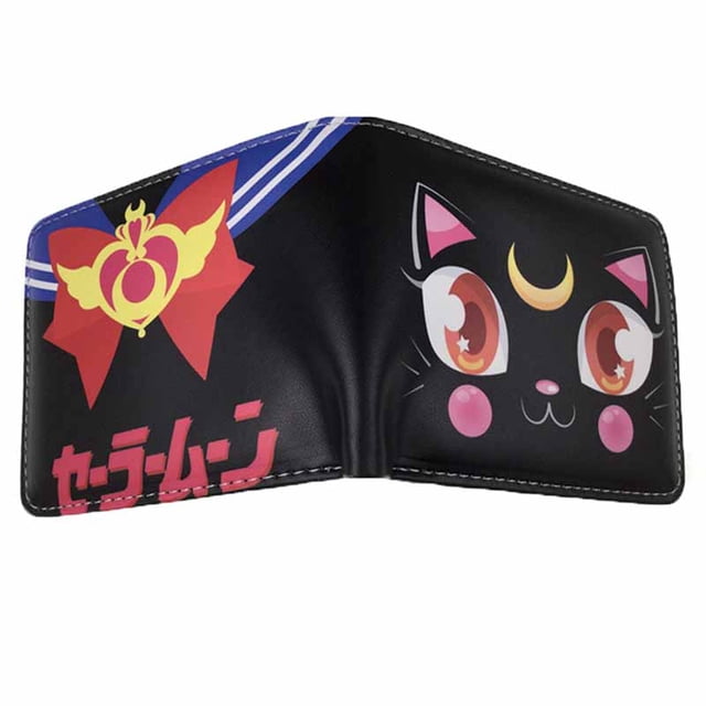 Cartera Sailor Moon Luna Cat con personajes de anime de piel sintética