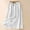 White, variant on Dianli Maxi Skirt Beachwear Embroidered Floral Linen Loose Mid Length Skirt Elastic Waist Retro Cotton Pull On Summer Vacation Breathable Casual Day To Night Flowy Skirt