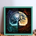 thumbnail image 2 of Hilo Algodón Ecológico Bordado 11CT 3 Hebras Impresión 40x40cm Kit Serie Paisaje Punto Cruz Yin Yang, 2 of 9