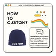 thumbnail image 3 of Custom Beanie Hat for Men, Add Your Photo, Pattern, Name or Text, Customized Winter Gift for Dad, Husband, Son, boyfriend., 3 of 8