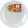 thumbnail image 2 of Big Party Pack Clear Plastic Plates, 10.25", Pack of 50, 2 of 2