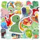 thumbnail image 2 of 50pcs cartoon cute dinosaur animal graffiti sticker decoration notebook computer guitar luggage DIY thin waterproof stickers., 2 of 5