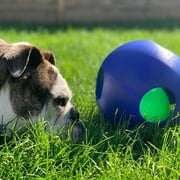 Jolly Pets Puncture Resistant Teaser Ball with Inside Ball, Blue
